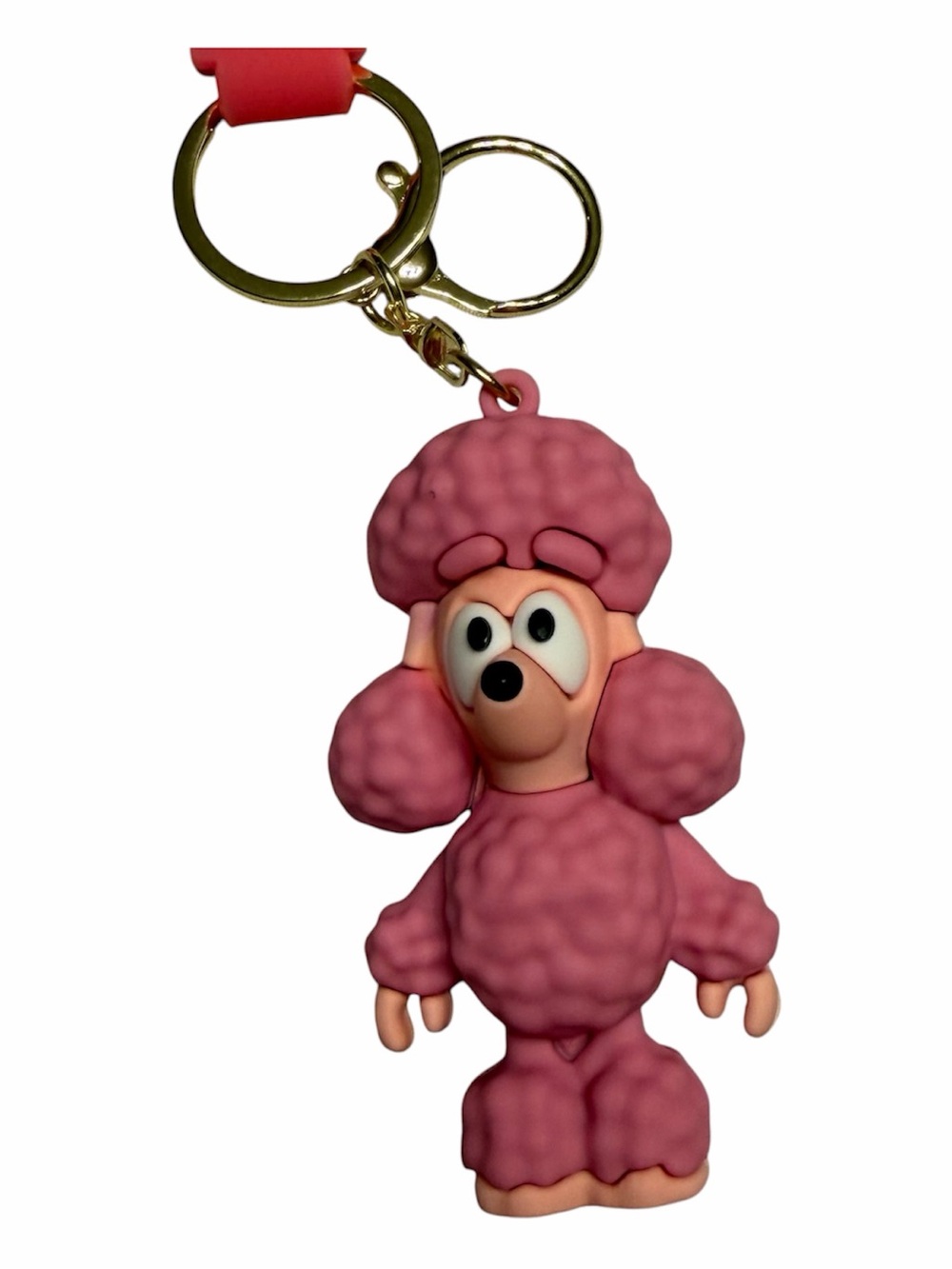 Coco Pink Poodle Keychain/ wristlet